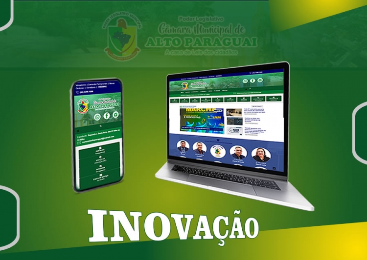INOVAÇÃO: Câmara de Alto Paraguai disponibiliza novo WebSite Oficial