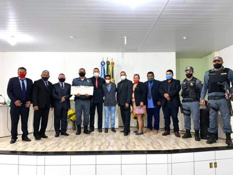 Entrega de Moção de Alauso, Bravura e Congratulação ao 3° Sargento da Polícia Militar de Alto Paraguai, Ruseevelt Ferreira da Silva